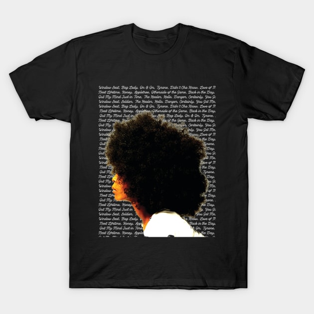 Erykah Badu and 20 Song List T-Shirt by teesmile